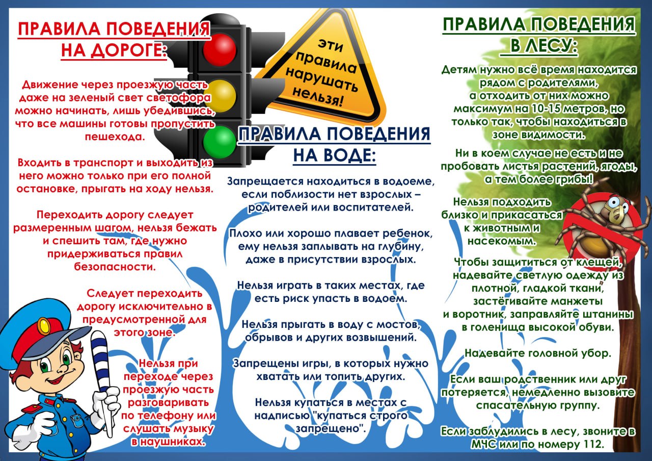 Правила поведения на дороге, на воде, в лесу | Центр 